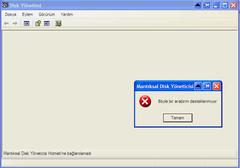  Mantıksal Disk Yöneticisi hata ! - ÇÖZDÜM !