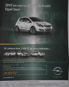 2010'da Opel Corsa Fiyatı