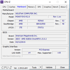 FX 8350 - Asus M5A97 -  8 GB RAM
