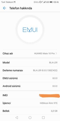 ★★★ HUAWEI MATE 10 PRO KULLANICILARI KULÜBÜ ANA KONU ★★★