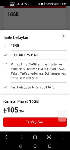 Vodafone bayram özel tarifeler