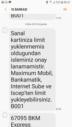 Dikkat!!!Bkm express kullanmayın!