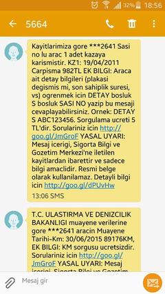  5664 SORGULAMASI YAPTIM SONUCU HAKKINDA YARDIM.?