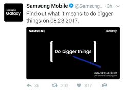 SAMSUNG, SAMSUNG GALAXY NOTE 8 Telefonunun Tanıtılacağı Tarihi Resmi Olarak Duyurdu !