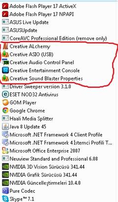  Creative X-Fİ Surround 5.1 Vista Sorunu