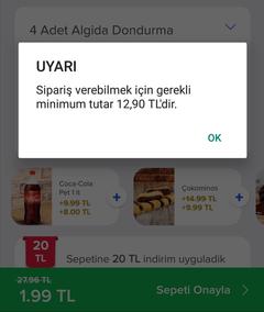 Domino's Mobil uygulama ilk sipariş 20 TL indirim