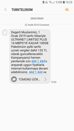 Türk Telekom 2019 Teklifi