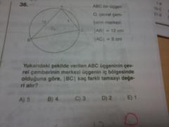  2 matematik sorusu