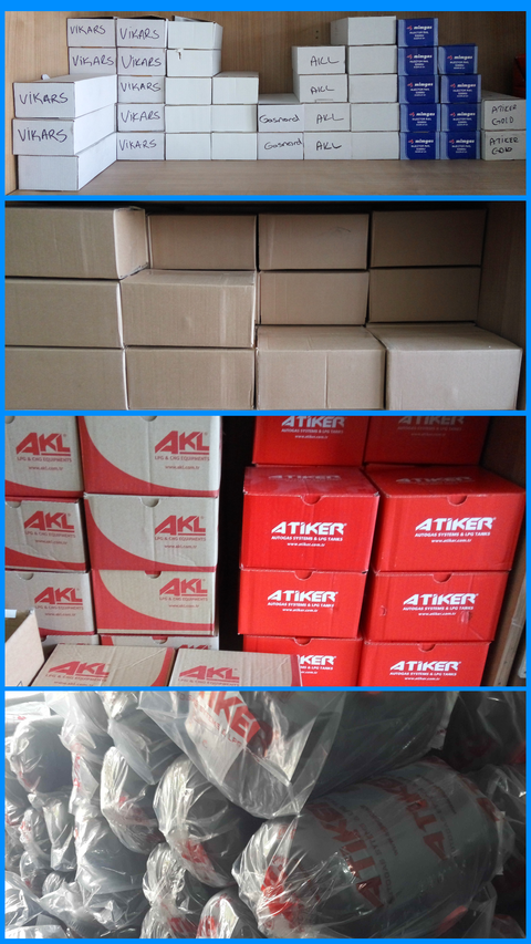 Her tür ve marka LPG yedek parça (Atiker, AKL, Lovato, Vikars vb.)