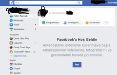 Facebook anasayfa(haber kaynagı)sorunu