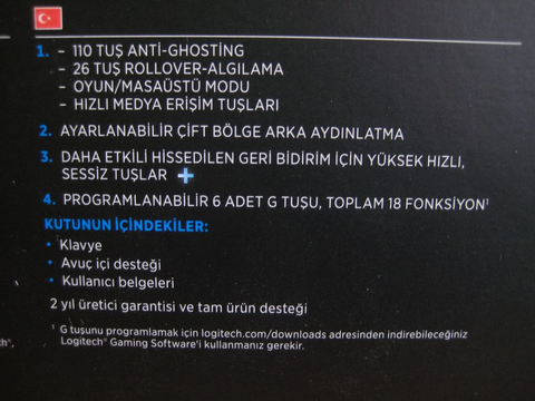 Logitech G710+ İnceleme, TR'de İlk, Güncellendi