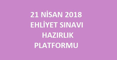 21 Nisan 2018 Ehliyet Sınav Soruları ve Cevapları