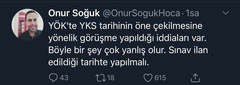 YKS’nin öne çekilebilme ihtimali hakkında ne düşünüyorsunuz ?