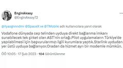 Vodafone Türkiye de Uydu İnterneti Hizmetine mi Başlamak İstiyor?