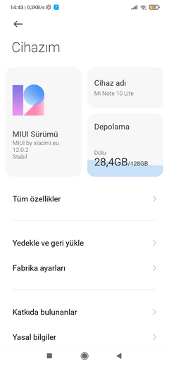 Xiaomi Mi Note 10 Lite (TOCO) [ANA KONU]