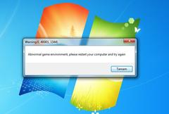 Pubg Mobile "abnormal game environment, please restart your computer" hatası