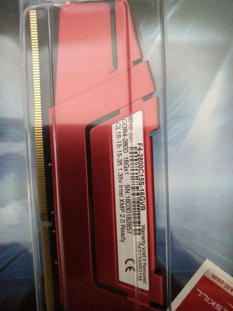 1x16gb ddr4 2800mhz g skill ram