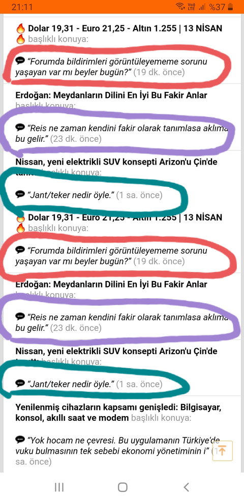 Profil mesajlarında mükerrer kayıt görünmesi