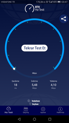 TÜM OPERATÖRLER 4,5G HIZ TESTİ [ANA KONU] 5G YE DOĞRU ADIM ADIM