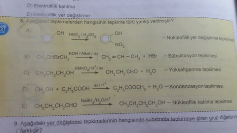 MEB'den organik soruları