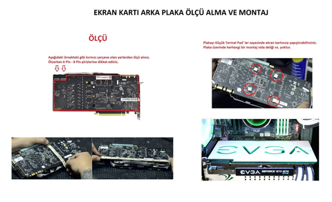 Ekran Kartı Backplate (RGB Ledli) Özel Yapım