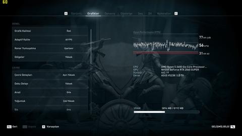 RTX 2060 Super Ekran kartı ile Assassin's Creed Odysey kasıyor. Sizce normal mi?