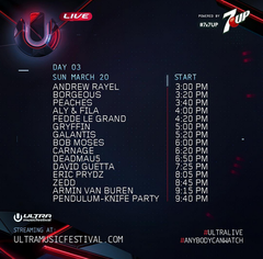  .::ULTRA MUSIC FESTIVAL-MIAMI 2016::. (SETLER İLK MESAJDA)