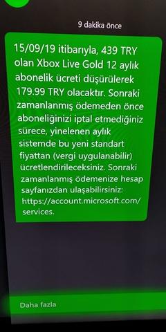 Xbox Live Gold %100 Zamlandı (Zam Geri Çekildi, Bütün Üyeliklere İndirim Uygulandı)