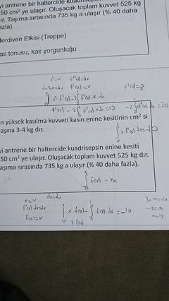 bir türev bir integral