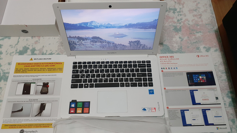 HOMETECH 14B NOTEBOOK SIFIRDAN FARKSIZ