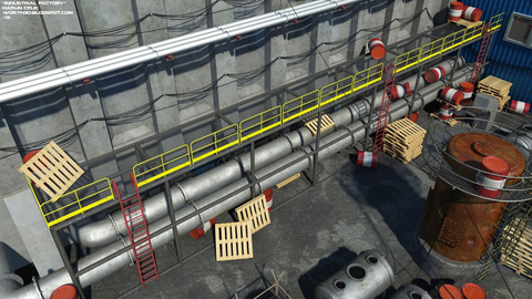 'Endüstriyel Fabrika' ilk ciddi 3ds max çalışmam
