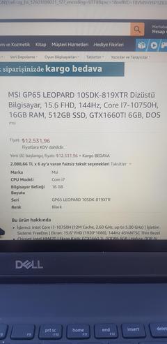 Dell G315  i7 32gb ram 1 tb ssd gtx1650 ti alınır mı?