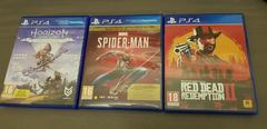 Kutulu Spiderman, Red Dead Redemption 2, Horizon Zero Dawn PS4