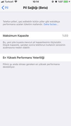 Pil Sağlığımızı paylaşıyoruz (iOS 11.3)