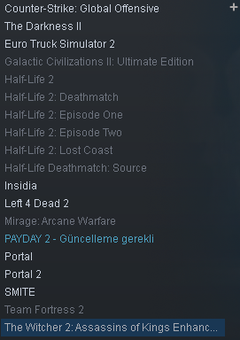 19 OYUNLU STEAM HESABI 298 TL DEĞERİNDE