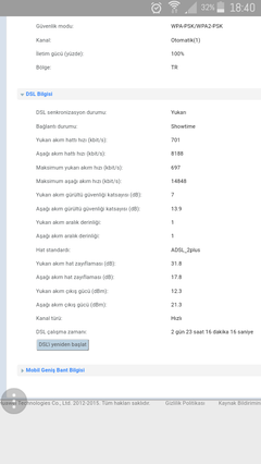 16mbps, indirme hızı normalin altında 