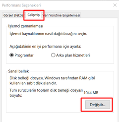  SSD'ye geçiş ile yaşanan Sanal Bellek ve Ön yükleme sorunu [ÇÖZÜM]