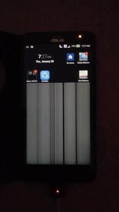 Asus Zenfone 2  Ekranda dikey çizgiler