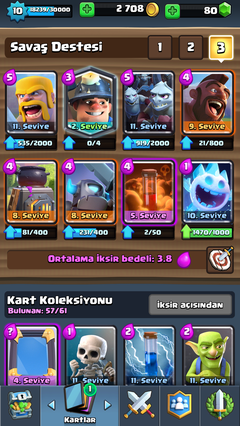  5 Efsanevi 4150 Kupa Clash Royale Hesabı (1000Tl harcandı) 3 GÜNLÜĞÜNE 200TL !!!