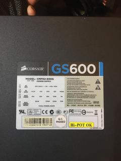  Corsair Carbide 500R + Corsair GS 600 PSU