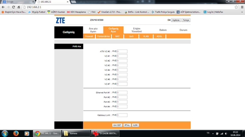 IP Kamera MODEM Port Açma Hakkında ve AYAR YARDIMI Lütfen