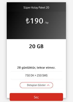 Vodafone dan Yeni Faturasız Hat Alanlara Ve Numara Taşımaya Özel Kolay Paketler!