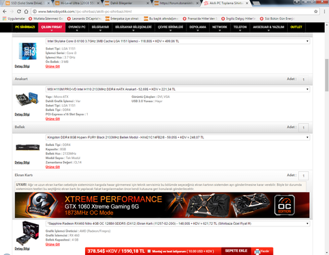 1000 liraya sistem tavsiyesi