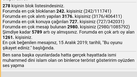DH'DE KAÇ KİŞİYİ ENGELLEDİNİZ ? KAÇ KİŞİ SİZİ ENGELLEMİŞ?  REKOR 3801