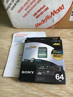 Sıfır Kapalı Kutu 4K Sony Hafıza Kartı