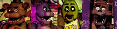  Five Night at Freddy's 1 ve 2 Oyunundaki Karakterler