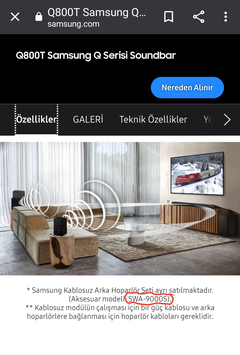 Samsung SWA-8500S Arıyorum