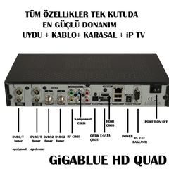  GigaBlue HD QUAD 4 tuner destekli ve 1305 Mhz.işlemci Kullanıcıları