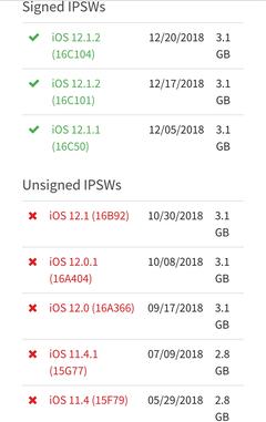 ios 12'den ios 11'e dönüş iphone6