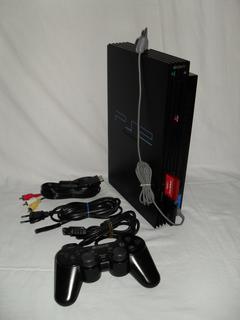 ( SATILDI ) Playstation 2 Fat Kasa -  40 GB Hardiskli ( 18 adet ps2 oyunlu )
